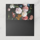 ブラックレッド結婚フローラ座席表 プレイスカード (外部開封)