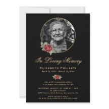 ブラックレッド金ゴールドフローラ写真追悼会