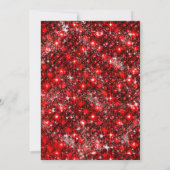 ブラックレッド金ゴールドマスカレード招待状 招待状 (裏面)