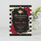 ブラックレッド金ゴールド卒業党 招待状 (スタンド正面)