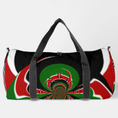 ブラックレッド・グリーン・ケニア陸上競技&スポーツは ダッフルバッグ (裏面)