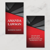 ブラックレッド |抽象芸術パネル 予約カード (正面/裏面)