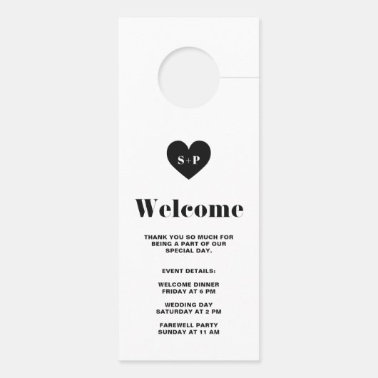 ブラックレトロはっきりしたタイポグラフィが邪魔しな結婚い ドアノブサイン (裏面)