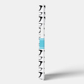 ブラックレトロギークグラスアクアパーソナライズされた名 Case-Mate iPhoneケース (裏面 / 右)