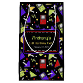 ブラックレトロゲーム スモールペーパーバッグ (正面)