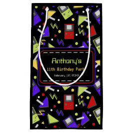 ブラックレトロゲーム スモールペーパーバッグ