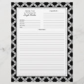 ブラックレトロスターレシピページ (正面)