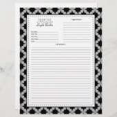 ブラックレトロスターレシピページ (正面/裏面)