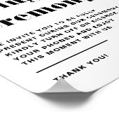 ブラックレトロタイポグラフィの開栓式 ポスター (角)