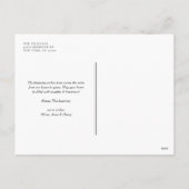 ブラックレトロタイポグラフィハッピーハローウィン2枚 シーズンポストカード (裏面)