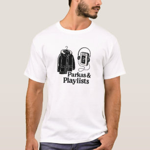 ブラックレトロパーカミックステープミュージック引用 Tシャツ