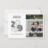 ブラックレトロビッグナンバーズ3-Photo卒業 招待状 (正面)