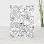 ブラックレトロモダンタイポグラフィ結婚写真 サンキューカード (裏面)