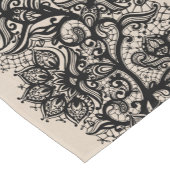 ブラックレフェイクースのテーブルクロス ショートテーブルランナー (コーナー)