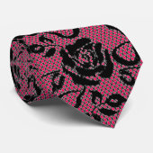 ブラックレフェイクースのフィッシュネットネックタイ – カラーの選択 ネクタイ (ロール)