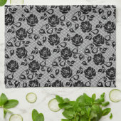 ブラックレフェイクースバラフィッシュネットキッチンタオル キッチンタオル (折り畳み)