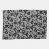 ブラックレフェイクースバラフィッシュネットキッチンタオル キッチンタオル (横)