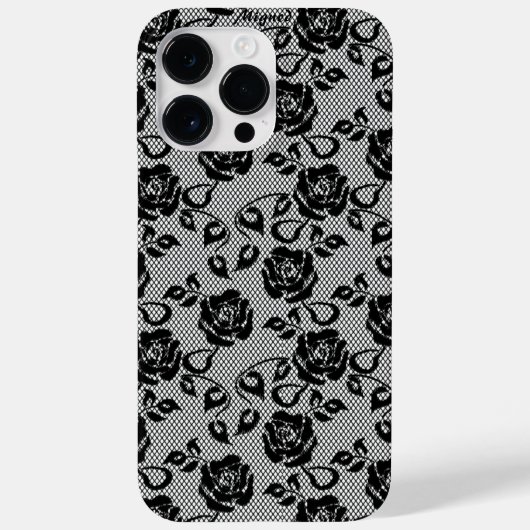 ブラックレフェイクースバラフィッシュネットiPhoneケース Case-Mate iPhoneケース (裏面)