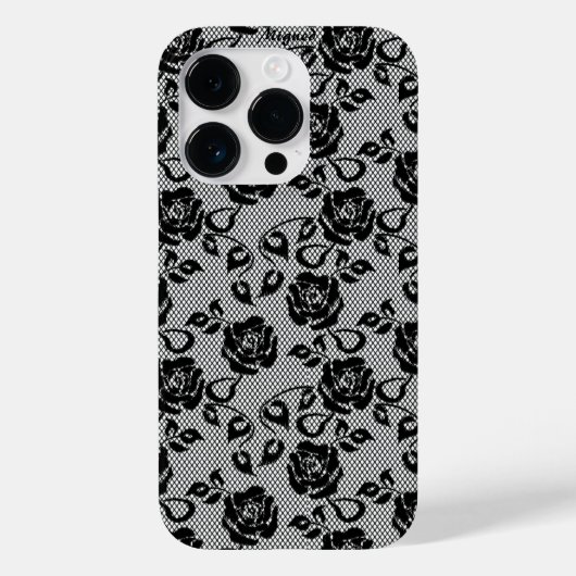 ブラックレフェイクースバラフィッシュネットiPhoneケース Case-Mate iPhoneケース (裏面)