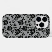 ブラックレフェイクースバラフィッシュネットiPhoneケース Case-Mate iPhoneケース (裏面 (横))