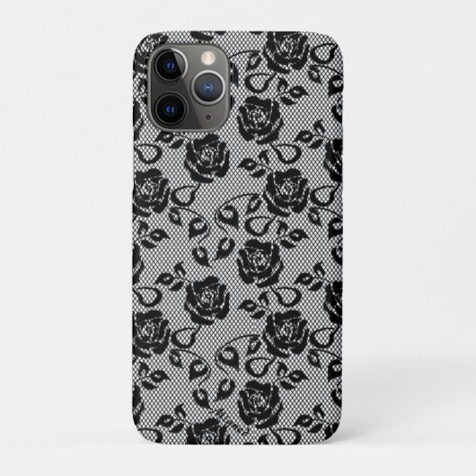 ブラックレフェイクースバラフィッシュネットiPhoneケース Case-Mate iPhoneケース (裏)