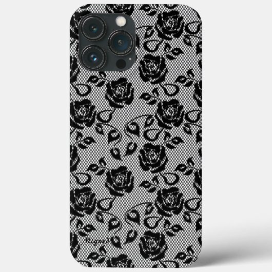 ブラックレフェイクースバラ網 Case-Mate iPhoneケース (裏面)