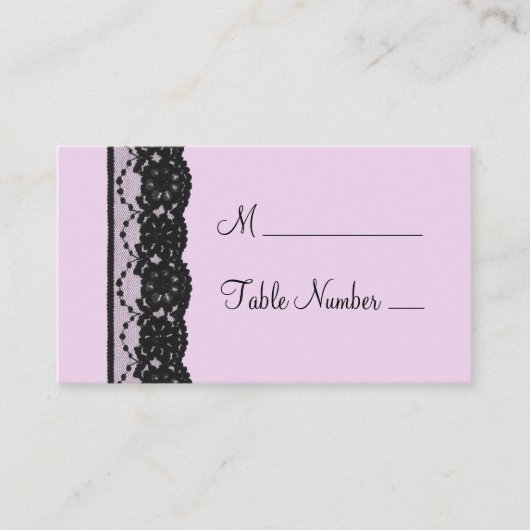 ブラックレフランスのース座席表 プレイスカード (正面)