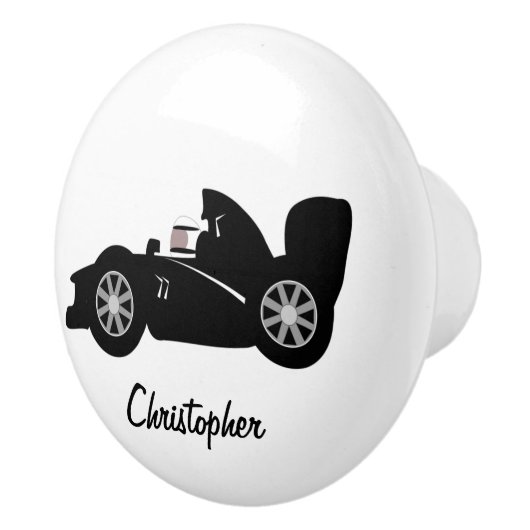 ブラックレーシングカードデザイン セラミックノブ (右)