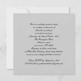 ブラックレースとダイヤモンドルック結婚ゴシックの招待 招待状