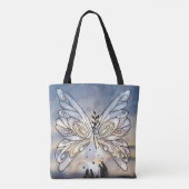 ブラックレースと銀河蝶 トートバッグ (裏面)