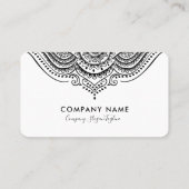 ブラックレースアポイントメントカード 予約カード (裏面)