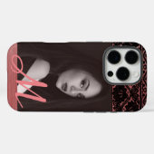 ブラックレースオンバラ金ゴールド-カスタムイニシャル写真 Case-Mate iPhoneケース (裏面 (横))