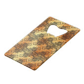 ブラックレースオーバーの輝く金ゴールド クレジットカード栓抜き (正面アングル)