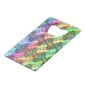 ブラックレースオーバーパステルレインボー クレジットカード栓抜き (裏面アングル)