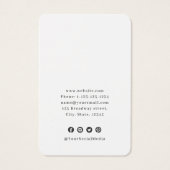 ブラックレースカスタムロゴのホワイトイヤリングディスプレイ (裏面)