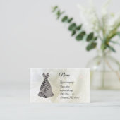 ブラックレースガウン名刺 名刺 (スタンド正面)