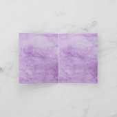 ブラックレースパープルゴシック結婚ズサンキューカード シーズンカード (内部)