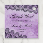 ブラックレースパープルゴシック結婚ズ フェイバータグ (裏面)