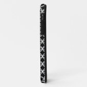 ブラックレースモノグラムのiPhoneケースメイト Case-Mate iPhoneケース (裏面/左)