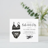 ブラックレースランジェリーバチェロレッテ招待状 (スタンド正面)