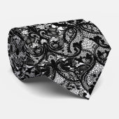 ブラックレースルック ネクタイ (ロール)