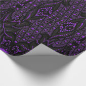 ブラックレースロリータゴシックラッピング紙 ラッピングペーパー (角)