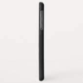 ブラックレース付きメタリックペイズリーブラック Case-Mate iPhoneケース (裏面/左)