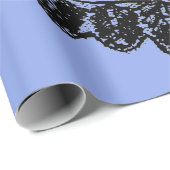 ブラックレース及びブルーラッピング紙 ラッピングペーパー (ロールコーナー)
