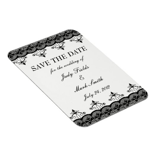 ブラックレース日付磁石を保存 マグネット (右側)