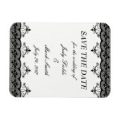 ブラックレース日付磁石を保存 マグネット (横)