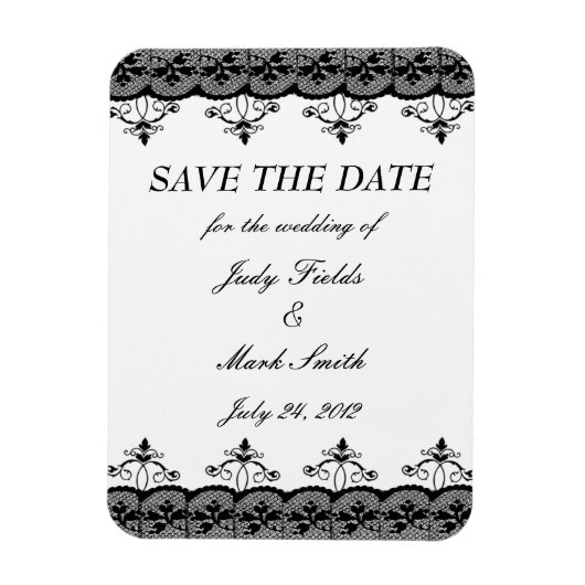 ブラックレース日付磁石を保存 マグネット (縦)