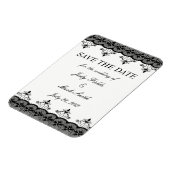 ブラックレース日付磁石を保存 マグネット (左側)