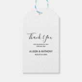 ブラックレース結婚のドレス ギフトタグ (正面)