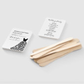 ブラックレース結婚のドレス ハンドファン (組立なし)